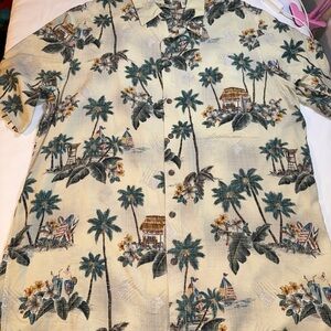 Island Vibes Men's Casual Button Down Shirt